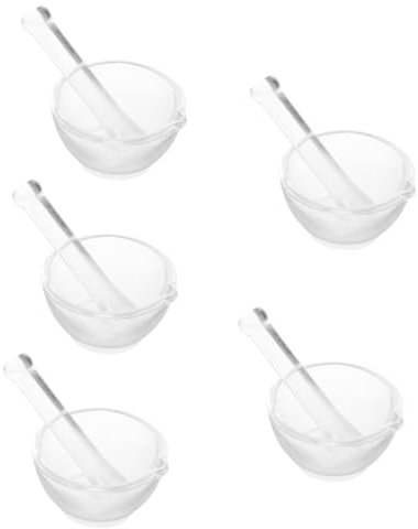 ABOOFAN Juego De 5 Pastillas Mortero Rebaba Mezclador Dispensador De Aceite Placa Punzón Triturador De Cócteles Mini Licuadora De Coctelería Recipiente Para Lata De Vidrio