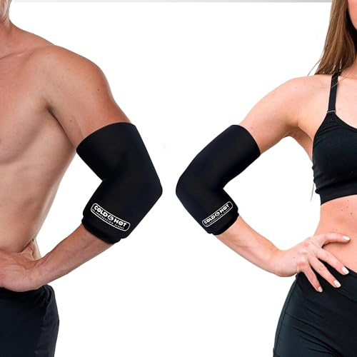 SURGICALMED - Gelkompressionsmanschett för kall/varm behandling – 360° design, mjuk och läckagesäker – återanvändbar, portabel – storlekar M för handled, armbåge, knä, vad