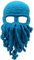 YEKEYI Lustige Ritterhelm Beanie mit Bart Mütze Handgemachte Strickmütze Winter Dicke Kappe Octopus Hut Halloween Cosplay Skimaske, lblue, Einheitsgröße