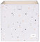 3 Sprouts - Faltbox – Stoffbox für Kallax Regal, Aufbewahrungsbox für Kinderzimmer, 33x33x33 cm - Terrazzo Grau