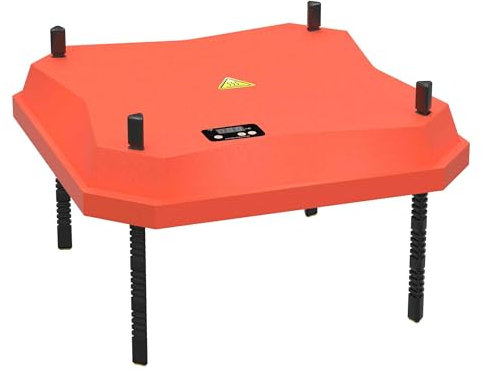 Fudajo Panneau chauffant – 35 x 35 cm – 50 W – pour élevage de 30 poussins au max. – Plaque de chauffage – éleveuse d'oisillons avec Thermostat