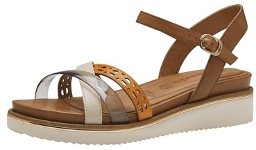Tamaris Sandales pour femme 1-28255-42, Cognac Comb, 37 EU
