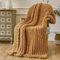 Esterra Chunky Knit Throw Blanket Newly Upgraded Heavy Tighter Version, Handmade Chenille Throw Super Soft, Thick Yarn Cable Knit Crochet Throw Blanket for Couch Bed Sofa (50x60 Mustard Yellow)