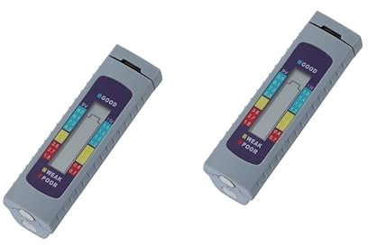 MERRYHAPY 2 Piezas probador de batería comprobador de capacidad de la batería ensayador probadores de batería probador de pilas alcalinas inspector comprobador pilas