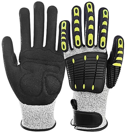 KENBT Gants mécaniques Anti-Vibration Anti-écrasement Anti-Coupure Anti-Collision Gants de Sauvetage en Plein air,Protection RenforcéE