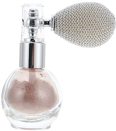 Ipetboom Botella Pulverizadora de Polvo Iluminador Nude Spray de Brillo Corporal Portátil para Maquillaje Facial y Cuerpo Herramienta de Alta Luminosidad con Purpurina para Diario y