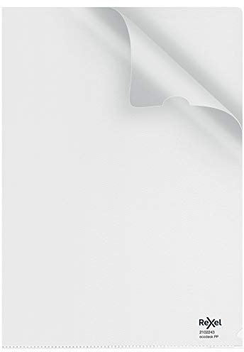 Rexel RX27166 Ecodesk Sichthüllen A4, 25 Stück, transparent