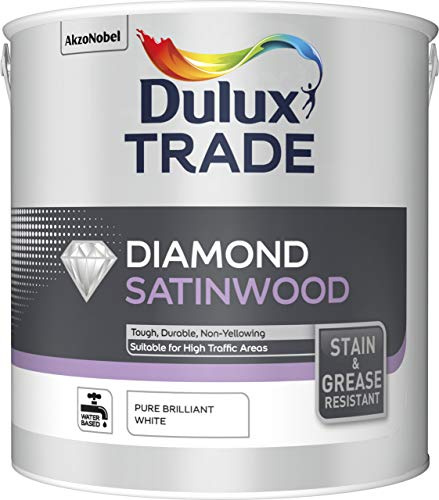 Dulux Trade Diamond Satinwood - Pure Brilliant White - 2.5 litres