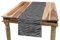 ABAKUHAUS Schwarz und weiß Tischläufer, Spirallinien, Esszimmer Küche Rechteckiger Dekorativer Tischläufer, 40 x 180 cm, Weiß und Schwarz