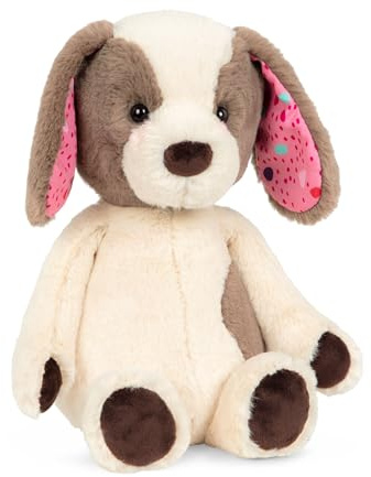 B. toys B. Softies – Perro de Peluche – Juguete de Peluche súper Suave – para bebés, niños y niñas, Cachorro de Peluche Lavable a máquina – 0 Meses + – Happyhues