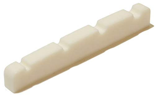 White bass guitar top nut 4 string 40mm x 3.5mm