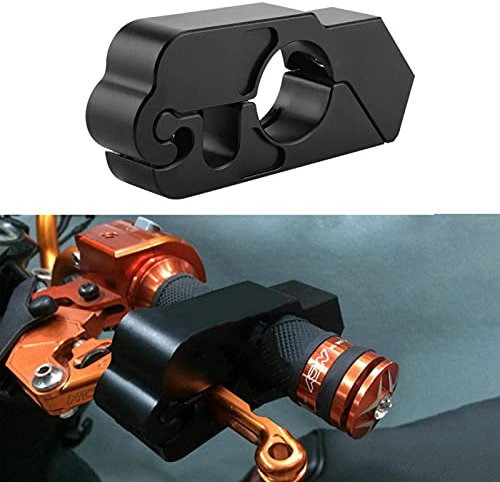 Ymiko Motorrad Bremsschloss, Bremshebelschloss, Universal CNC Aluminiumlegierung Motorradlenker Bremshebel Sicherheitsschloss Diebstahlsicherer Roller für ATV Motorräder Dirt Street Bike(schwarz)