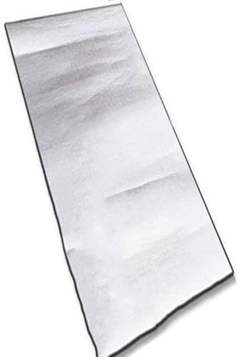 Alu Isomatte Schaummatten Schlafmatte für Camping Isoliermatte Isolierdecke Faltbare Zeltmatte Bodenmatte Thermomatte Thermodecke Matte aus Aluminiumfolie und EPE Ultra leicht,100x200 cm