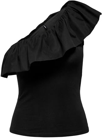 Only Onlsoffy One Shoulder Mix Top Box JRS