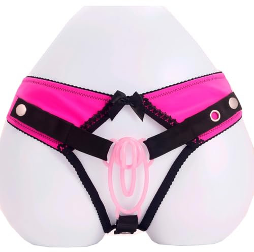 Tragbarer Peniskäfig Sexspielzeug Harz Cock Cage Glatte Oberfläche Tragbarer Komfortabler Chastity Cage Männer Versteckter Keuschheitskäfig für das Training des Männlichen Penis (M,Pink)