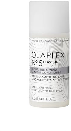 Olaplex Nº.5 Leave-In Conditioner, Moisturizes & Mends Split Ends, Heat Protectant, Reduces Breakage, Continuously Repairs & Protects Damaged Hair (100 mL/3.3 fl. oz)