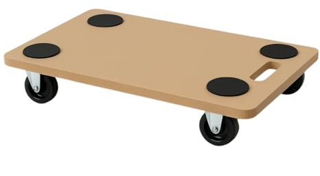 Carrello Trasporto 58x30 cm con Ruote 360° Antiscivolo – Piattaforma Portavasi, Bombole, Mobili – Alta Resistenza, Maniglia Ergonomica, Ruote Nylon – Per Casa, Ufficio, Giardino (1)