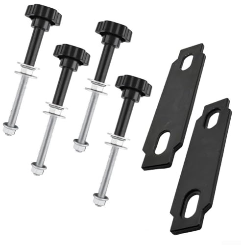 Floweringbeter Kit di staffe di fissaggio per portapacchi per tavole di sabbia, progettate per pick-up e rimorchi con parti in acciaio e metallo resistenti