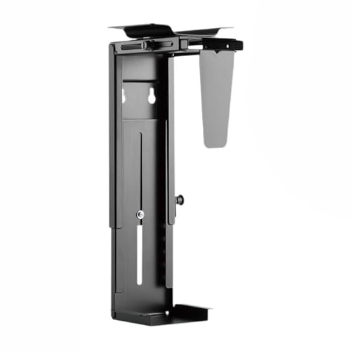 Computer Case Stand Support PC réglable sous Le Bureau et au Mur, Support for boîtier d'ordinateur, Support for unité Centrale, Noir
