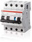 ABB RCBO DS203NC FI/LS-Schalter 16A, 4-polig Typ C, Empfindlichkeit 30mA, DIN-Schienen-Montage