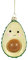 Sass and Belle Happy Avocado Shimmer Bauble