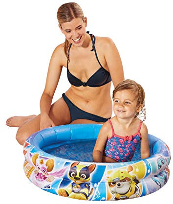 Smart Planet Paw Patrol - Piscina hinchable - 74 x 18 cm - 2 anillos de pelo - Piscina infantil - Piscina infantil - Piscina infantil - Piscina para niños - Piscina para niños - Piscina para niños