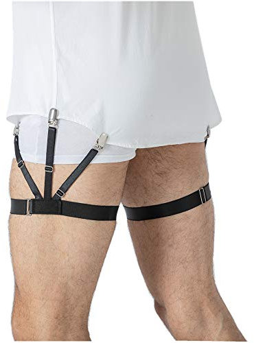 LazarsSpace Shirt Stays for Men Shirttail Holder Keep Shirt Tuck In 1 Pair