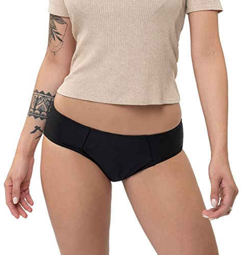 Reslip - Mutanda Mestruale Modello Culotte - Taglia M - Colore Nero -Slip Mestruale per Flusso Normale -Assorbe fino a 50 ml -Lavabile e Riutilizzabile -Discreta e Confortevole - 1 Pezzo