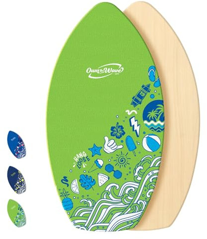 Own the Wave Skimboard 'Hang Loose' (40 pulgadas, verde)