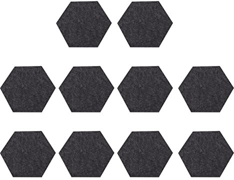 Sottobicchieri in feltro da 10 pezzi, sottobicchiere esagonale per birra, caffè, tovaglietta per bevande, decorazione del tavolino da casa