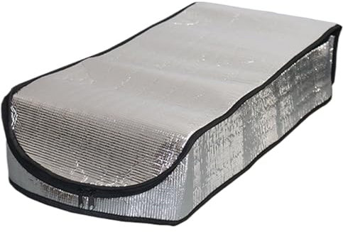 Copertura per isolamento termico con copertura isolante per scale da tetto double face in alluminio portatile, chiusura lampo, impermeabile, copertura per scale