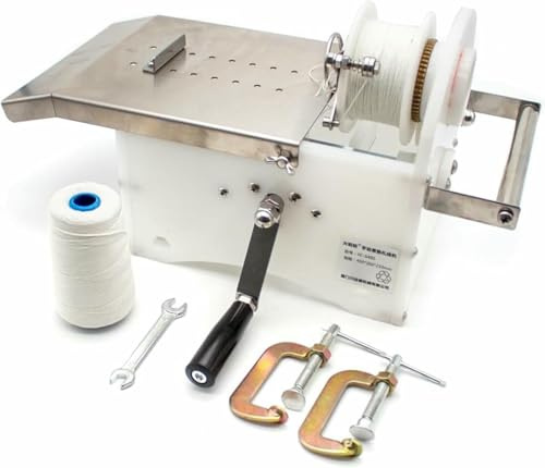 FKINGLRK Manual Sausage Tying Machine, Stainless Steel Manual Hand-Rolling Sausage Tying & Knotting Machine Sausage Linker Machine for Commercial Home Use, 0-45mm