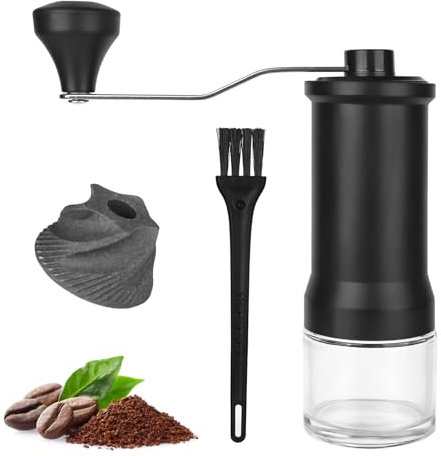XTDMJ Molinillo de café manual, mecanismo de cerámica ajustable de alta precisión, molinillo de café manual con alta precisión para aeropress, espresso, pour over, prensa francesa y jarra de moka
