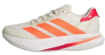 adidas Mujer Duramo Speed 2 Running Shoes, Off White/Lucid Orange/Lucid Red, 40 2/3 EU