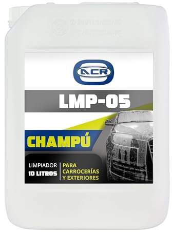 ACRYON Limpiador - Champu para Carroceria de Coches, Motos, Vehículos. Elimina la suciedad sin dañar la pintura y superficie. (10 Litros)