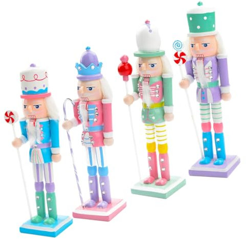 VICASKY 4 Pezzi Decorazioni Natalizie Può Cracker Colorati per Natale Ornamentali per e Uffici Unico e Adorabile per Festeggiamenti