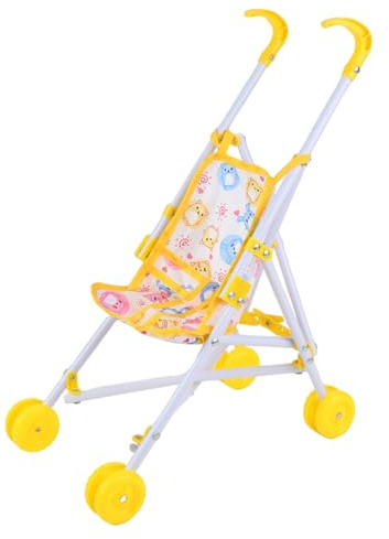 Single Stroller Babies Stroller Toys Baby Doll Pushchair, Toy Doll Strollers Play,Role Play Strollers For Kids With T-Shaped Belt Pretend Plays DollAccessories For Boys & Girls