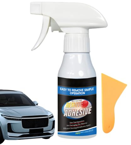 Remover Colla per Auto - Spray Detergente 4 oz | Rimuove Adesivi ed Etichette,per Smaltimento Etichette Decorative Vetri Automotive e Casa