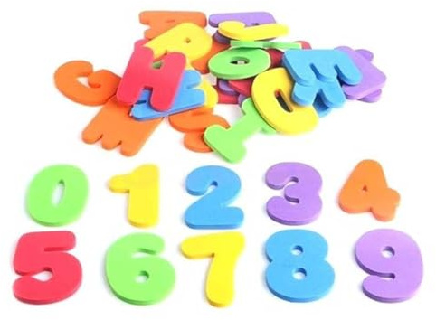 SUPVOX Lot de 2 Sets de Jeux de Jouets de Bain EVA 26 Lettres et 10 Chiffres Colorés Éducatifs et Ludiques pour Bébé et Garçon et Filles Apprentissage Préscolaire Jeu d'Éveil