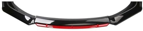 XIANTHKJDY Front Bumper Splitter for VW Passat CC 2009 2010 2011 2012 2013 2014 2015 2016 Car Front Bumper Lip Spoiler for Car,Front Bumper Lip Diffuser,Kit Spoiler Guard Accessories,F/Black Red