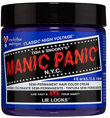 Manic Panic - Lie Locks Classic Creme Vegan Cruelty Free Blue Semi Permanent Hair Dye 118ml