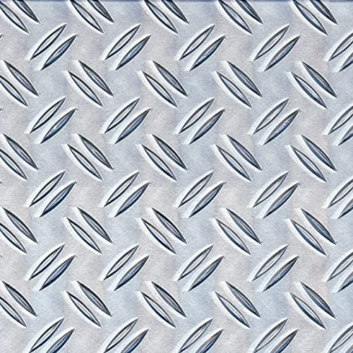 Alberts 466695 Strukturblech | Riffel-Prägung | Aluminium, natur | 120 x 1000 x 1,5 mm