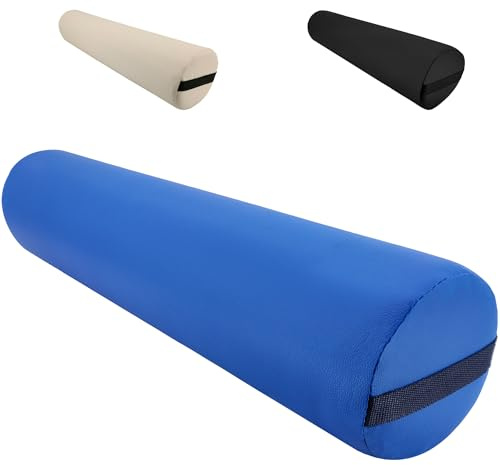 Beltom® CUSCINO CILINDRICO ROTONDO PER MASSAGGIO e FISIOTERAPIA UTILE PER ESTETISTA E RELAX - BLU