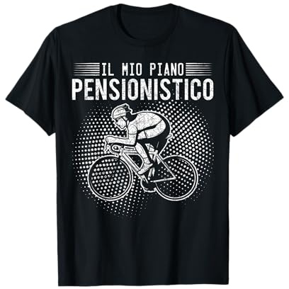 Bici Ciclo Regalo per Ciclista in Pensione Sport Bicicletta Maglietta