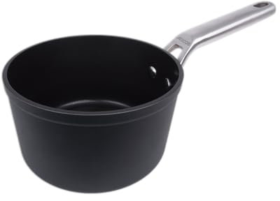 Arcos Cazo Antiadherente 16 cm, Aluminio Forjado, Full Induction, Mango Acero Inoxidable, Ahorro Energético, Apto Lavavajillas, Cocina Gas/Eléctrica/Inducción, Serie Samoa