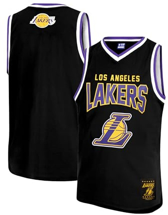Ultra Game Boys' Tank Top Mesh Sleeveless Muscle T-Shirt,Los Angeles Lakers,Black,10-12