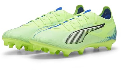 Puma Unisex Adults Ultra 5 Match FG/AG Soccer Shoe, Fizzy Apple-Puma White-BLUEMAZING, 47 EU