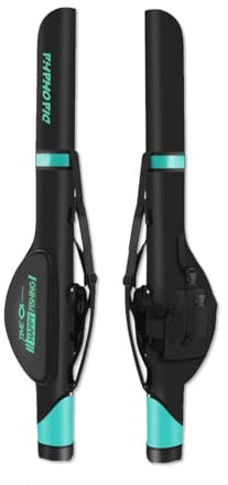 OLYSPM 130 cm Rutentasche,Angeltasche,wasserdichte Angelrutentasche mit Zwei Seitentaschen,Großes Fassungsvermögen für Angeln,Rollen,Schnüre