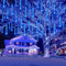 Weihnachtsdeko Aussen, 20 Röhren (Äquivalent zu 2 Sätzen von 10er-Röhren) Meteorschauer Lichterkette, Wasserdichte Lichterkette für Weihnachten Halloween Baum Hof, Weihnachtsdeko Aussen, Blau