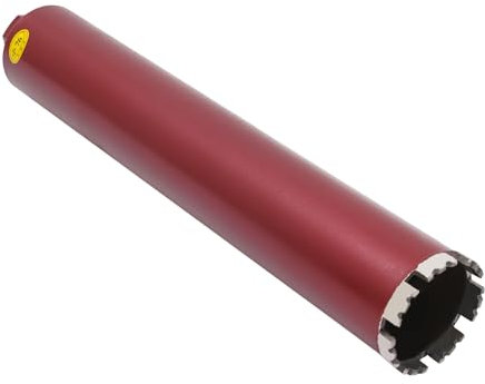 Corona diamantata per trapano a nucleo, trapano a nucleo, corona a denti piatti, grandi denti da parete, tubo di perforazione in cemento armato, profondità di foratura 410 mm, rosso